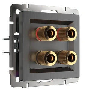 Изображение Акустическая розетка (графит рифленый) W1185004