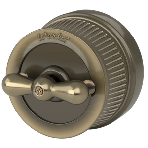 Изображение Выключатель на 4 положения двухклавишный (бронзовый) Ретро W5720012