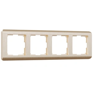 Изображение Рамка на 4 поста (шампань) W0042111