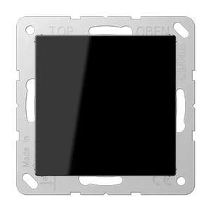 Изображение Заглушка с опорной пластиной A Flow черный глянцевый A594-0SW Jung