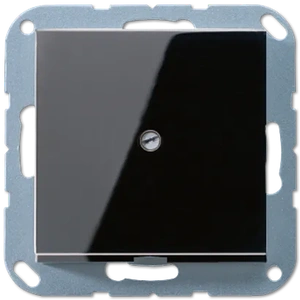 Изображение Вывод кабеля с суппортом  A 550 черный глянцевый A590ASW Jung