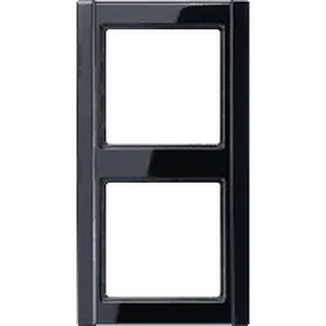 Изображение Рамка на 2 поста A500 черный глянцевый A582SW Jung