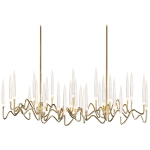 Изображение Люстра Il Pezzo Chandelier Brass And Crystals L80 By Imperiumloft