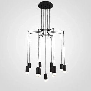 Изображение Подвесной Свеильник Wireflow Led Black Suspension Lam 13 Патронов By Imperiumloft