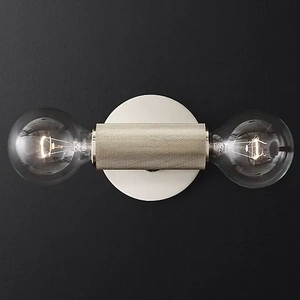 Изображение Бра Rh Utilitaire Inline Sconce Silver By Imperiumloft