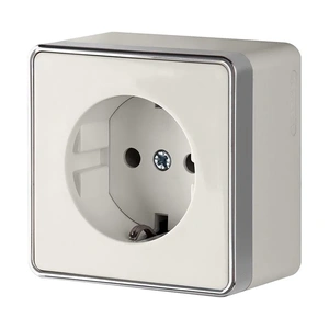 Изображение Розетка с заземлением и шторками Gallant (шампань рифленый) WL15-02-02