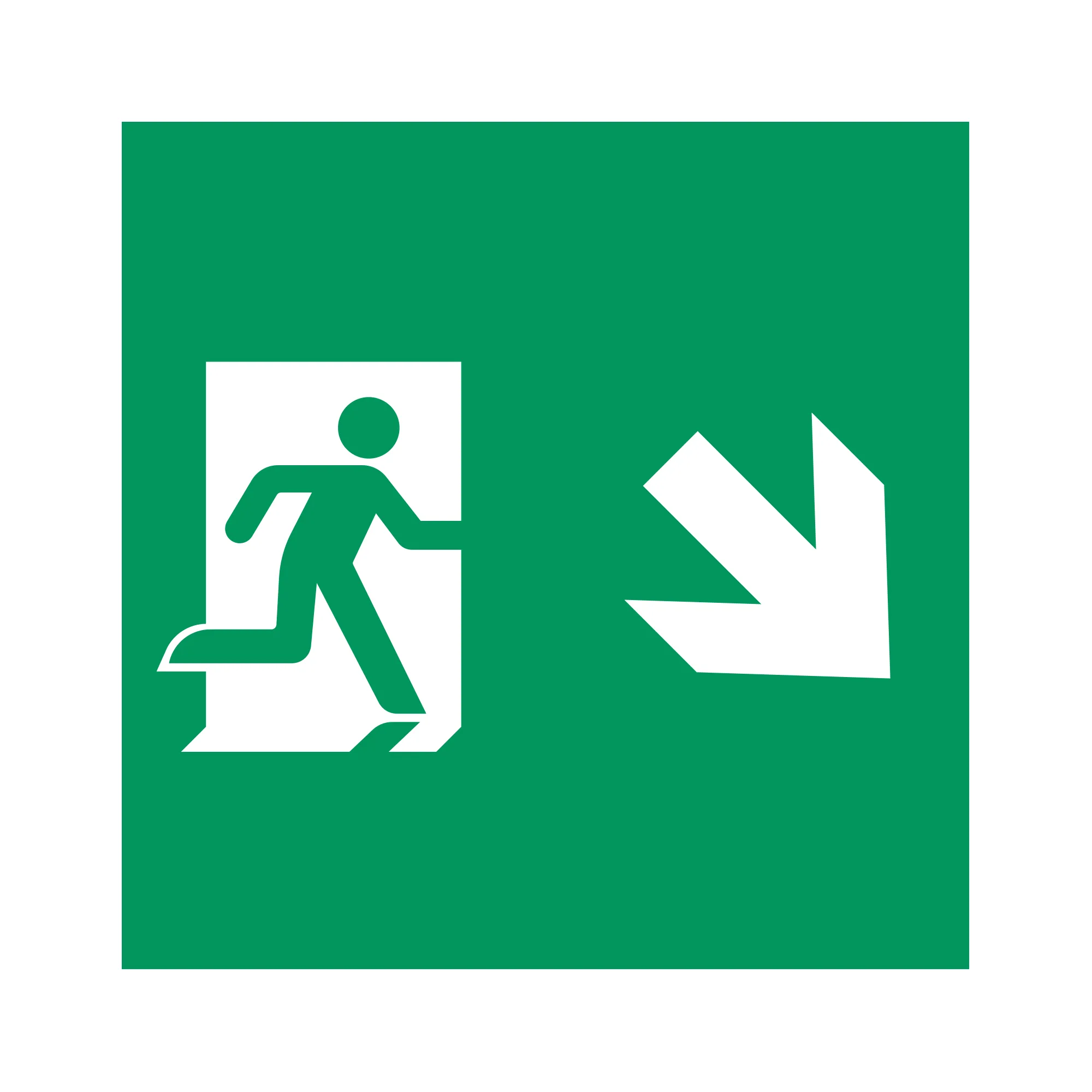 Пиктограмма EMGP-MARK-MA-RDOWN (Человек, Вниз-Вправо) (Arlight, Пластик)