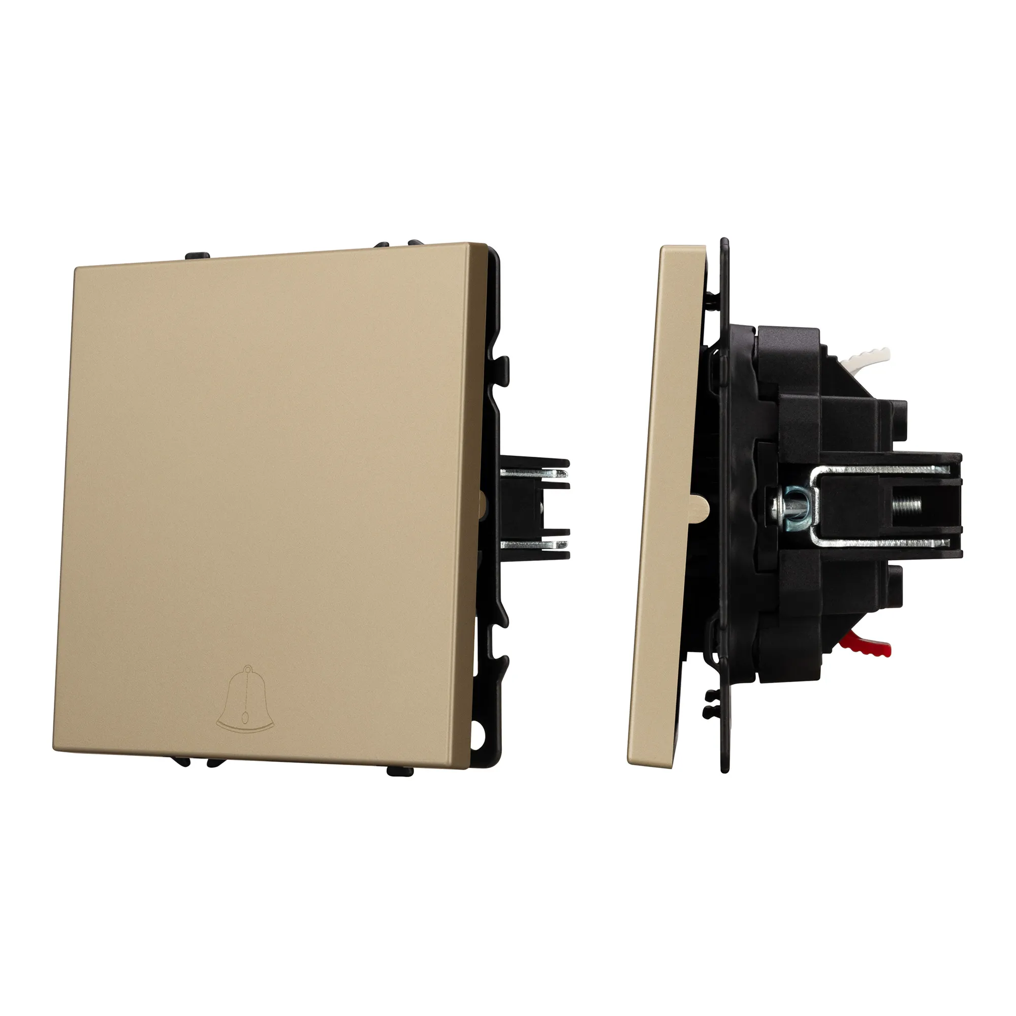 Механизм звонкового выключателя SWT-NOBE-MKR1-SFPL-L-GD (230V, 10A) (Arlight, -) - Изображение