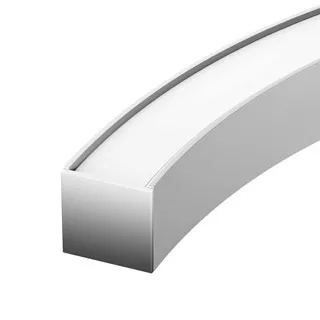 Профиль LINE-3535-BENT-SIDE-2000 ANOD (Arlight, Алюминий) - Изображение