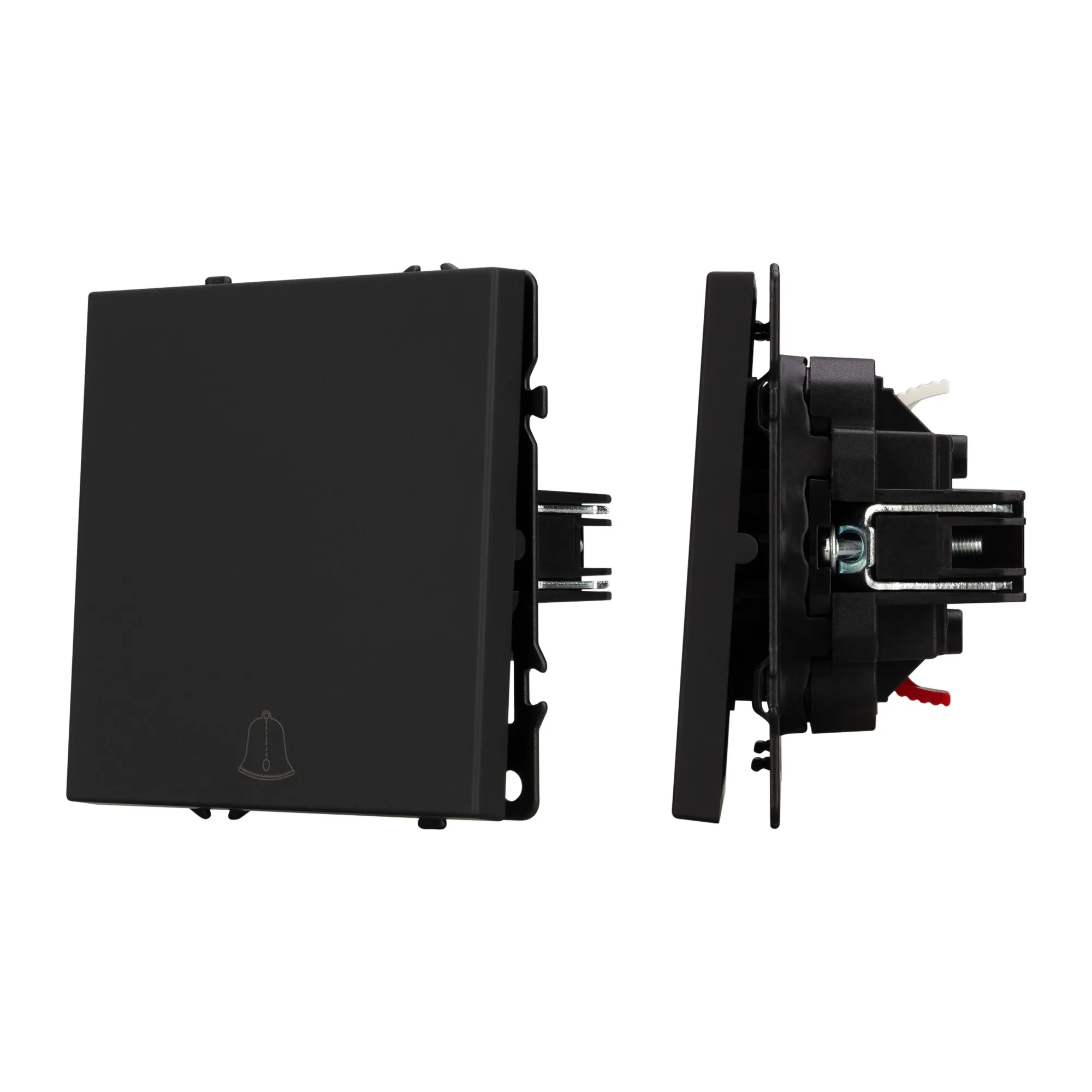 Механизм звонкового выключателя SWT-NOBE-MKR1-SFPL-L-BK (230V, 10A) (Arlight, -) - Изображение