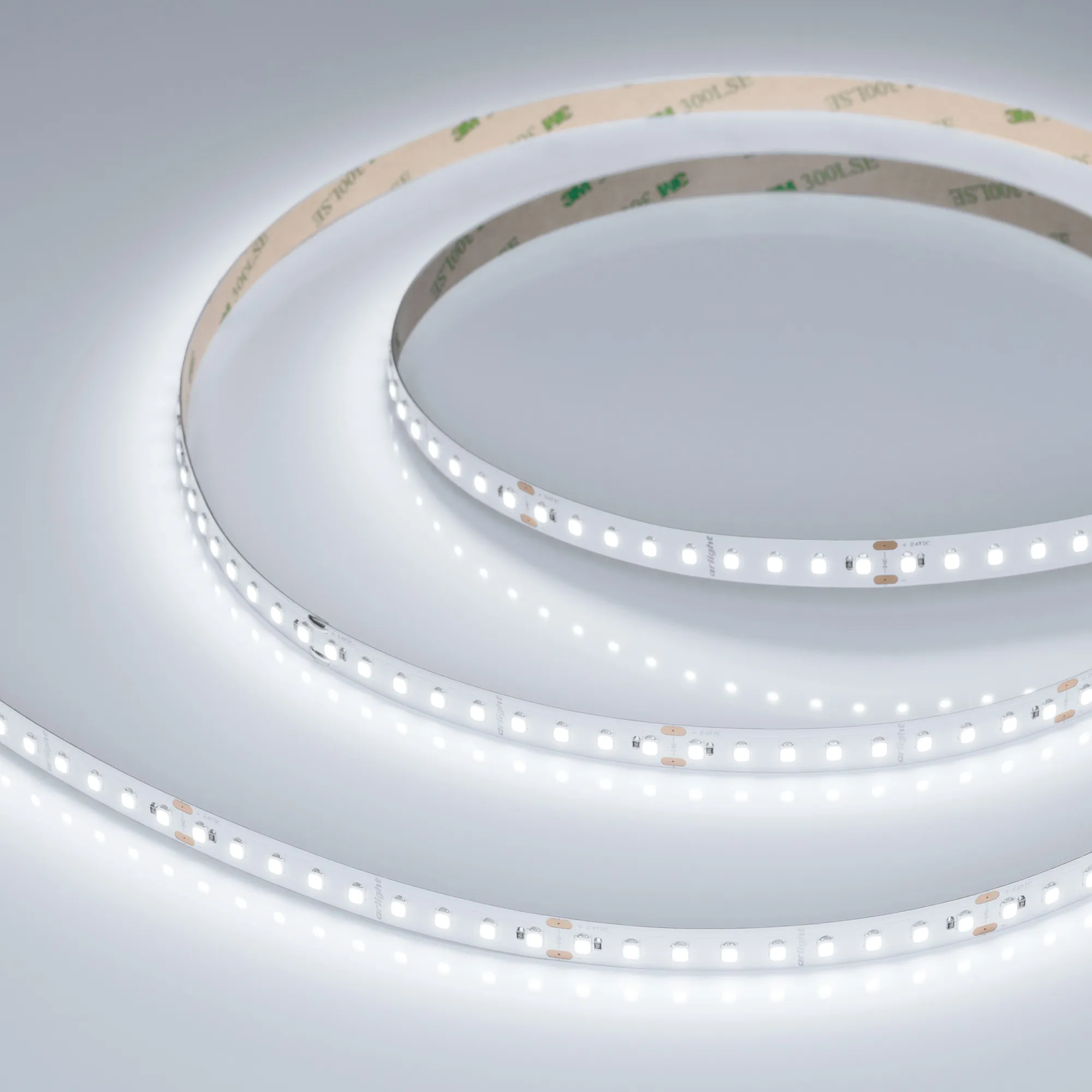 Лента светодиодная UL-A126-10mm 24V White6000 (8 W/m, IP20, 5m) (Arlight, высок.эфф.165 лм/Вт)